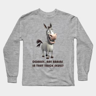 Cartoon Donkey Long Sleeve T-Shirt